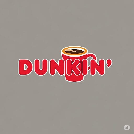 Dunkin' Donuts coffee logo.