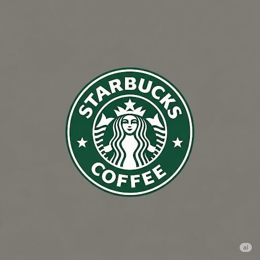 Starbucks coffee logo.