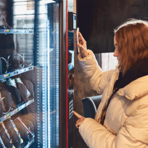 Full-service snack and drink vending machine stocked for Nashville workplaces by A-Z Vendors.