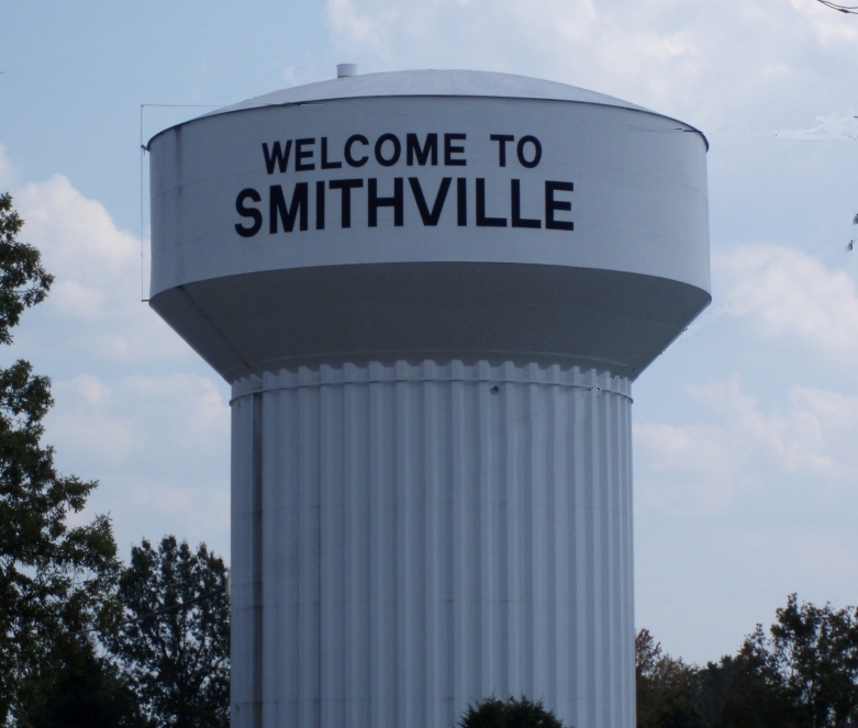 Smithville Tennessee downtown and historic clock tower